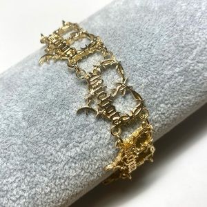 Karol G Bichota Barbed Heart Bracelet Gold Plated Oro Laminado Corazon Alambre